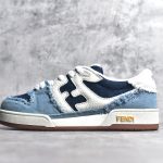 Fendi Match Blue denim low-tops